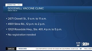 Goodwill offering vaccine clinics in Bakersfield