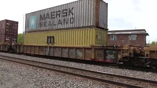 CSX I168 Intermodal/Autorack Train from Berea, Ohio May 6, 2023