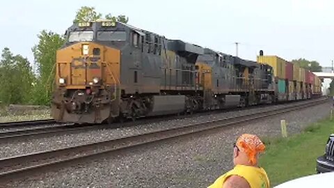 CSX I009 Intermodal Double-Stack Train From Berea, Ohio September 2, 2023