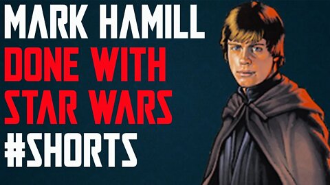 MARK HAMILL SAYING HE'S DONE WITH STAR WARS AND LUKE SKYWALKER #Shorts​ #YouTubeShorts
