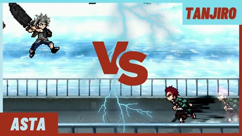 Tanjiro VS Asta, Batalha de Espadachims - Mugen (Demon Slayer x Black Clover)