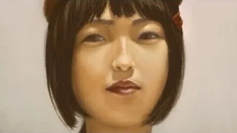 Digital Painting Timelapse - A Girl Wearing A Brown Roll Cap. (Digital painting by smartphone)