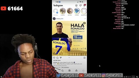 Ishowspeed reacts to Ronaldo joining Al-Nassar