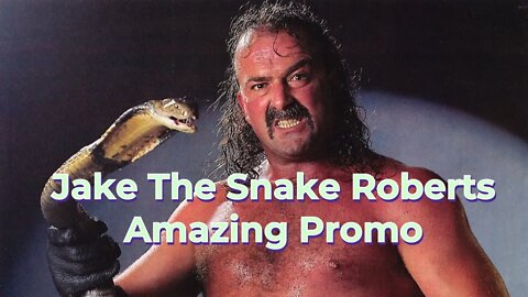 JAKE THE SNAKE ROBERTS cuts an incredible promo for CWA Pro Wrestling in Orangeburg, SC