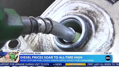 ABC: Americans Are Paying Record Prices For Diesel Fuel As Gas Prices Sky Rocket