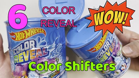 6 New Hot Wheel Color Reveal Color Shifters