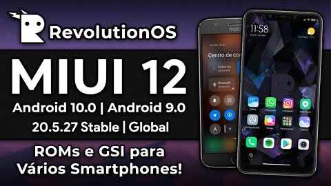 Revolution OS com MIUI 12 ESTÁVEL em VÁRIOS SMARTPHONES! | RevOS 20.5.27 | Android 9.0 & 10.0