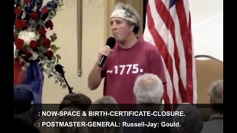 : NOW-SPACE & BIRTH-CERTIFICATE-CLOSURE: Russell-Jay: Gould.