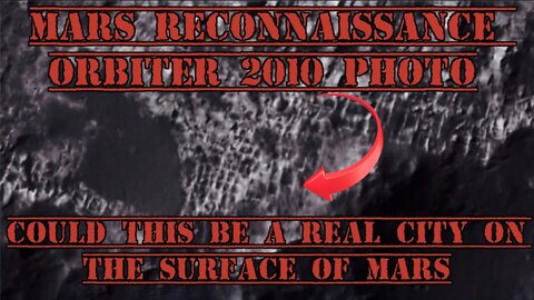 Proof of Ancient Civilization on Mars 2010 Mars Reconnaissance Orbiter Photo 100% Real