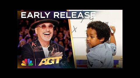 Early Release: GENIUS 2-Year-Old Baby Dev Is AGT's Youngest Mathematician! | Auditions | AGT 2024