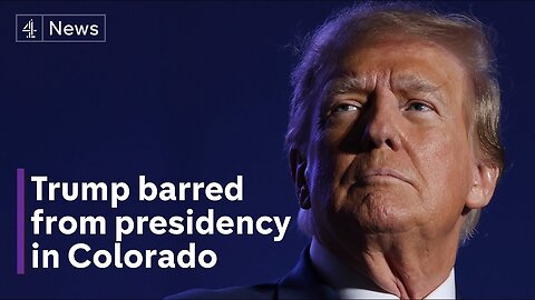 Donald Trump banned from standing for President in Colorado