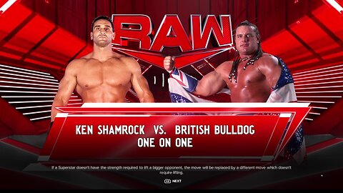 WWE 2k24 Ken Shamrock vs British Bulldog