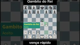 GAMBITO DO REI VENCE RÁPIDO #chess #xadrez #viral