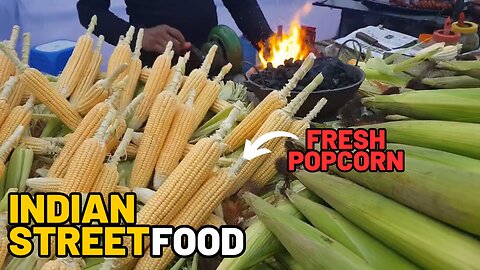 indian street food | Amazing Live Fire fresh Popcorn Fry | mumbai