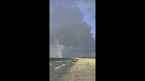 Another Double Rainbow In Paradise #DoubleRainbow #MarcoIsland #TigertailBeach #ResidentsBeach #4K
