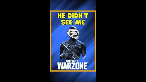 He Didn't See Me 😂 | Warzone Shorts #shorts