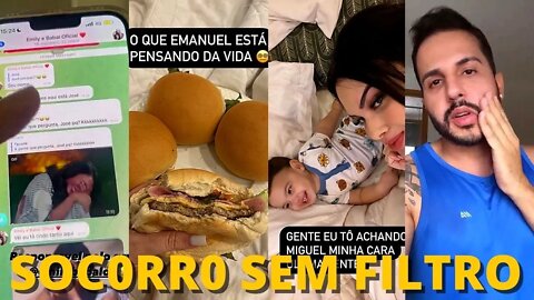 BABAL COMEÇOU O DIA RECL@MANDO SOBRE OS FILTR0S QUE ACABOU E EMILY ESTÁ DE FÉRI@S