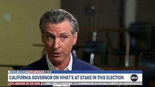 Gov Gavin Newsom Is Terrified Of A Trump Presidency