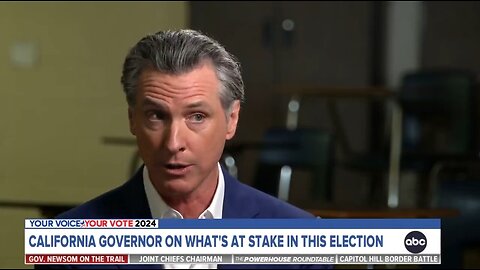 Gov Gavin Newsom Is Terrified Of A Trump Presidency