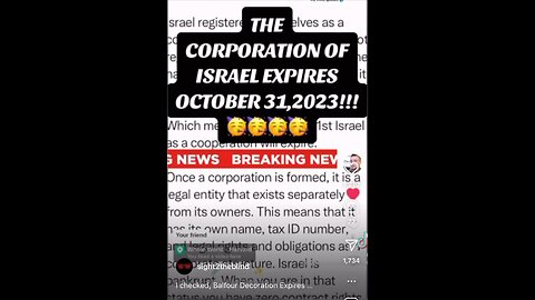 The Corporation of Israel Bankrupt