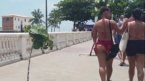 Real Streets Of Afro Descendent BARRA SALVADOR DE BAHIA, Brazil 🇧🇷 #beach #brasil #bikini