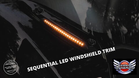 Custom Dynamic led lights | Sequential Windshield Trim Harley Davidson Roadglide