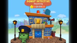 codeSpark Academy Puzzles Level 1 Full Length | Donut Detective | Learn Sequencing | Learn to Code