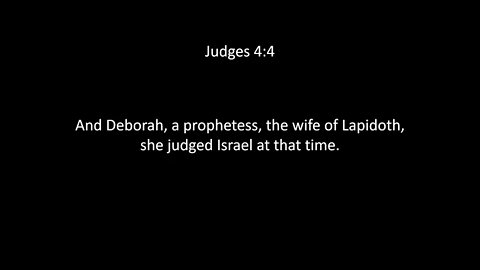 Judges Chapter 4