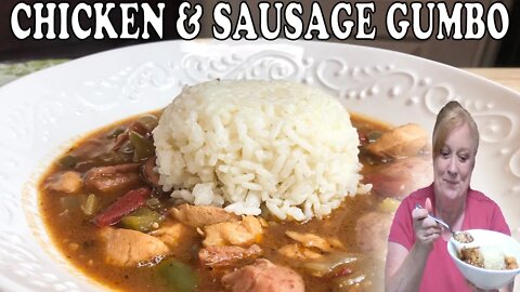 EASY CHICKEN AND SAUSAGE GUMBO | DELICIOUS GUMBO RECIPE