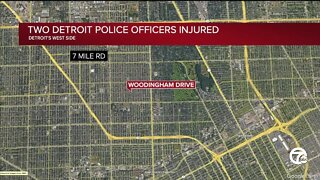 3 Detroit police officers injured during 2 separate incidents