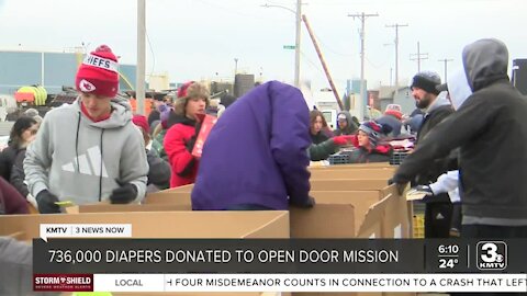 Over 700,000 diapers donated to Open Door Mission