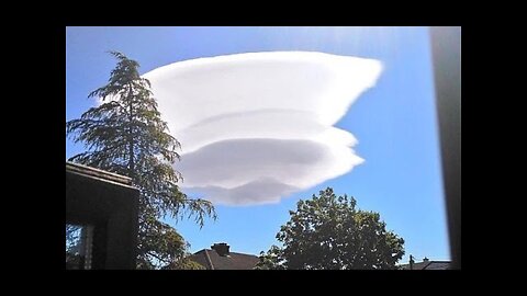 It's a space in-vapour! Giant cloud resembling a UFO sparks excitement among alien-spotters