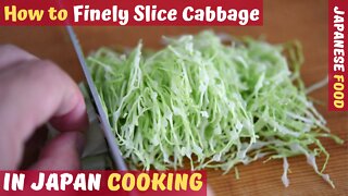 👨‍🍳 Japanese Cooking | How to Finely Slice Cabbage | PRO CHEF TECHNIQUE! 😋