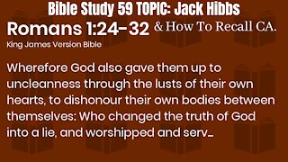 Bible Study 59 Topic _ Romans 1:24-32 Jack Hibbs