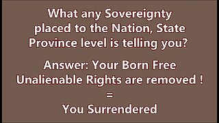 National, Provincial, State Sovereignty versus Individual Sovereignty