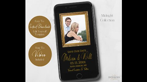 How To Edit The Midnight Save The Date Evite