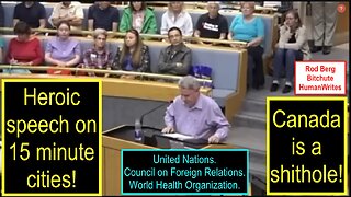 HEROIC SPEECH TO CITY COUNCIL ON 15 MINUTE CITIES DRAWS STANDING OVATION!