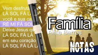 Família - Aline Barros - Cifra melódica