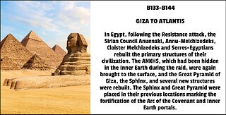 In Egypt, following the Resistance attack, the Sirian Council Anunnaki, Annu-Melchizedeks, Cloister