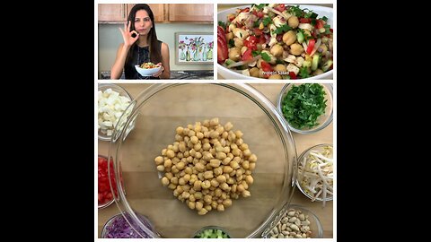 High Protein Salad | weight loss recipe | chickpea salad