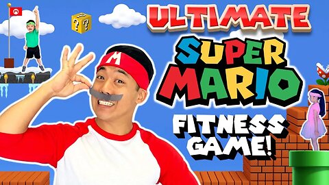 ⭐ Ultimate SUPER MARIO -thon | ALL 3 Epic Kids Videogame Exercise Challenges