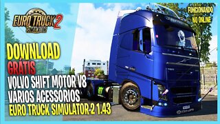 ▶️ETS2 1.43 VOLVO FH BRASILEIRO SHIFT MOTOR V8 QUALIFICADO