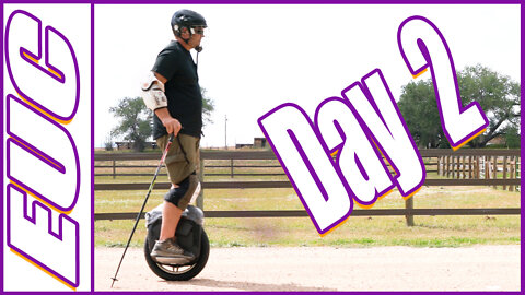 Day 2 Learning to Ride an Electric Unicycle - EUC - Gotway 84 MSX