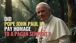 Did Pope John Paul II pay homage to a pagan serpent?