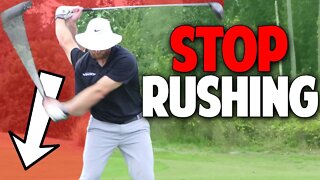 Golf Downswing | How To Stop Rushing Your Downswing Drills