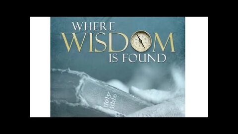 WHERE IS WISDOM AND WHEREWITH IS IT TO BE COMPARED❓❓
