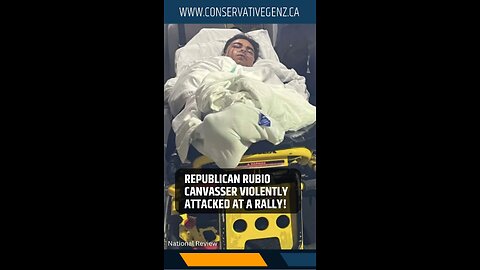Republican Rubio Canvasser Violently Attacked at a Rally!
