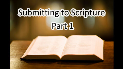 Submitting to Scripture - Part 1 | Truth Matters, Martin Luther