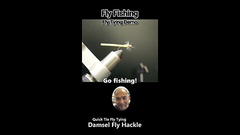 Quick Tie Fly Tying Demo - Damsel Fly Hackle