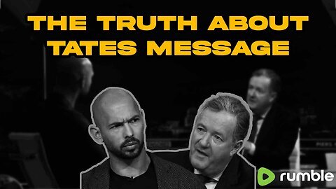 Top G Andrew Tate Truth about Tates Message Tristan Tate